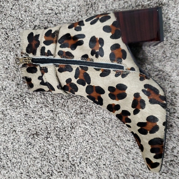 🖤 JONAK leopard print low boots - Picture 4 of 8